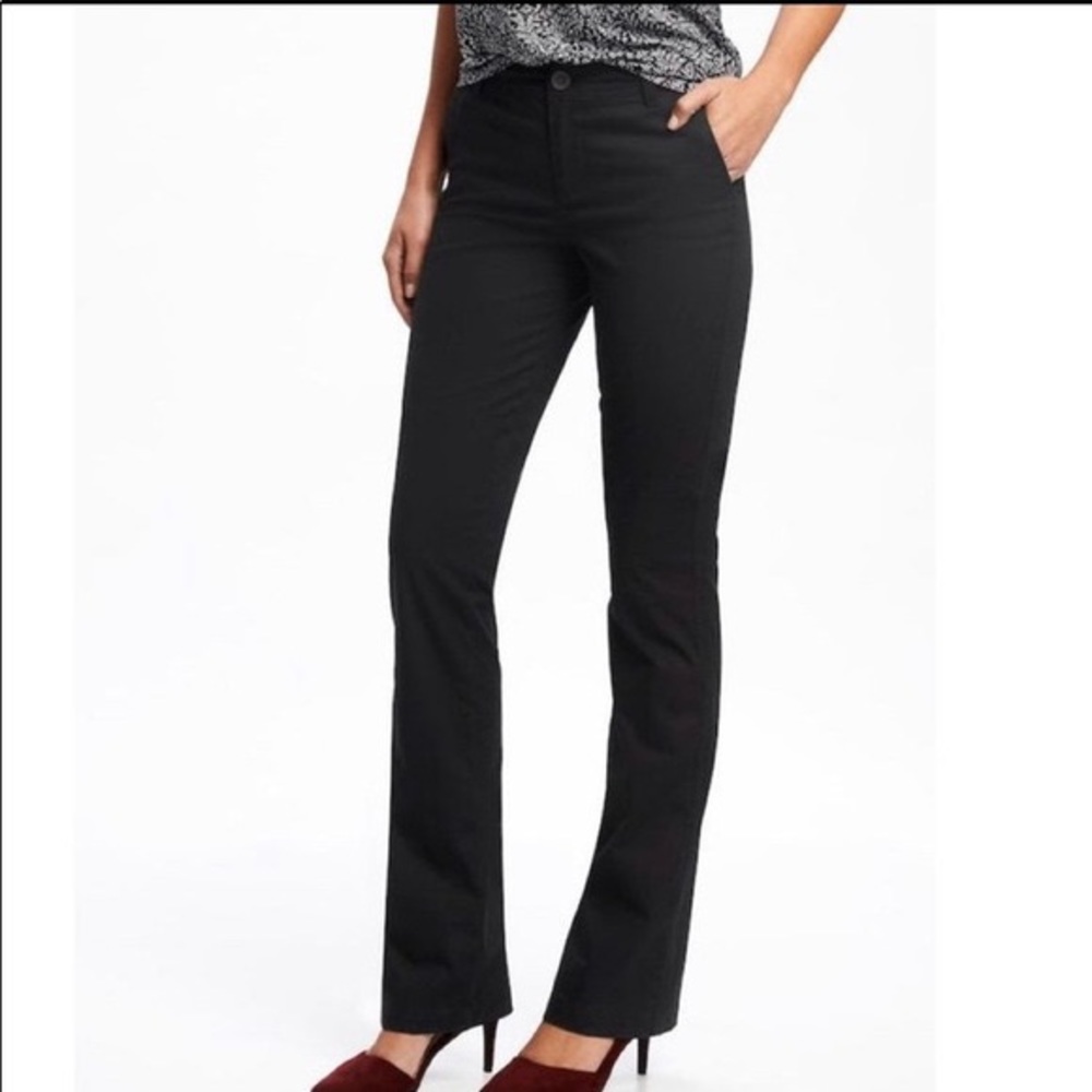 Mid-Rise Boot-Cut Khakis for Women NWT